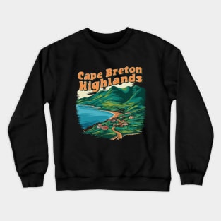 Cape Breton Highlands. Canadian Island Crewneck Sweatshirt